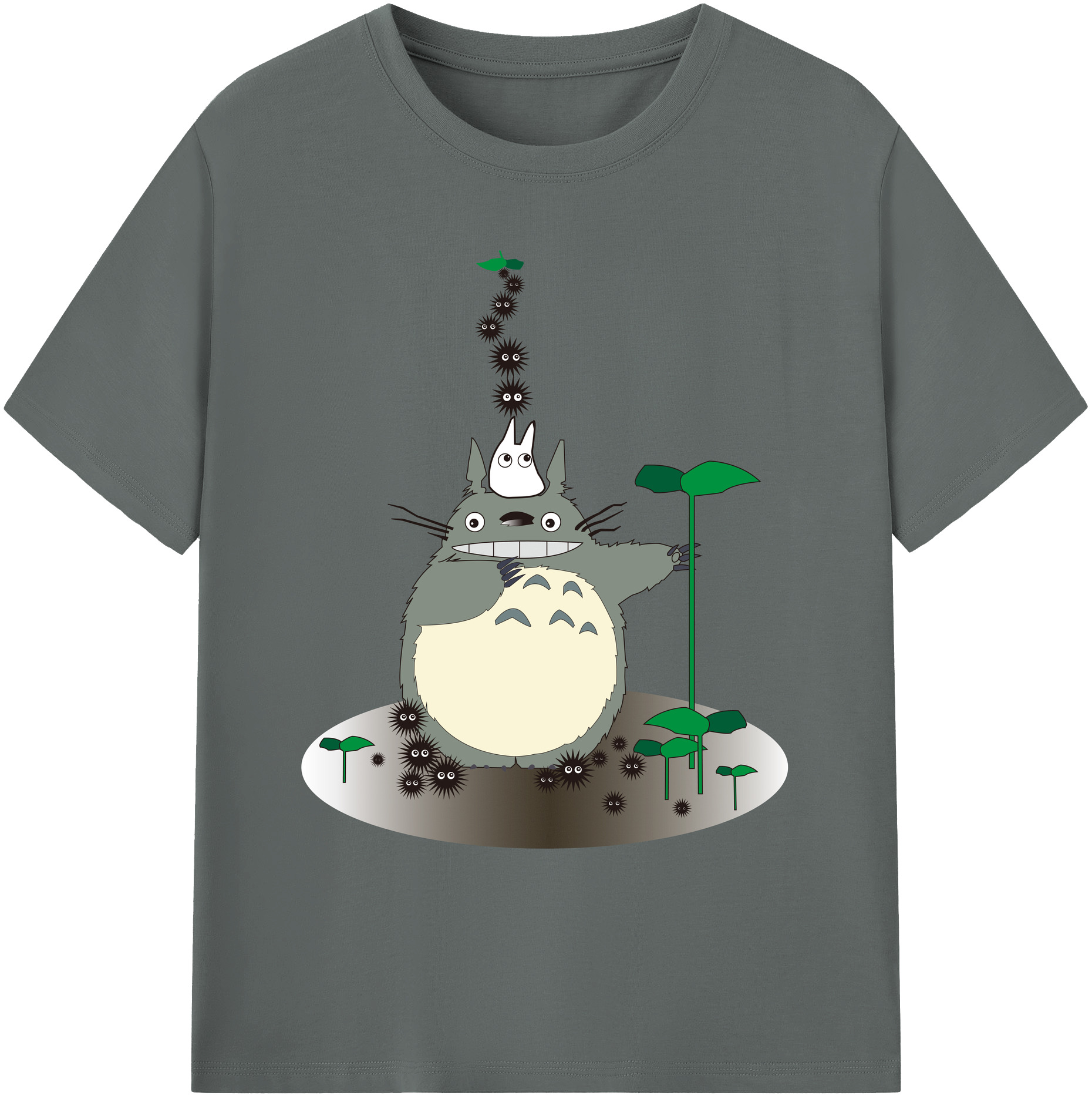 （画像用） となりのトトロ 草壁メイ 草壁サツキ My Neighbor Totoro Satsuki Kusakabe Mei Kusakabe 綿100％ メンズ半袖Tシャツ｜肌触りやわらか＆通気性